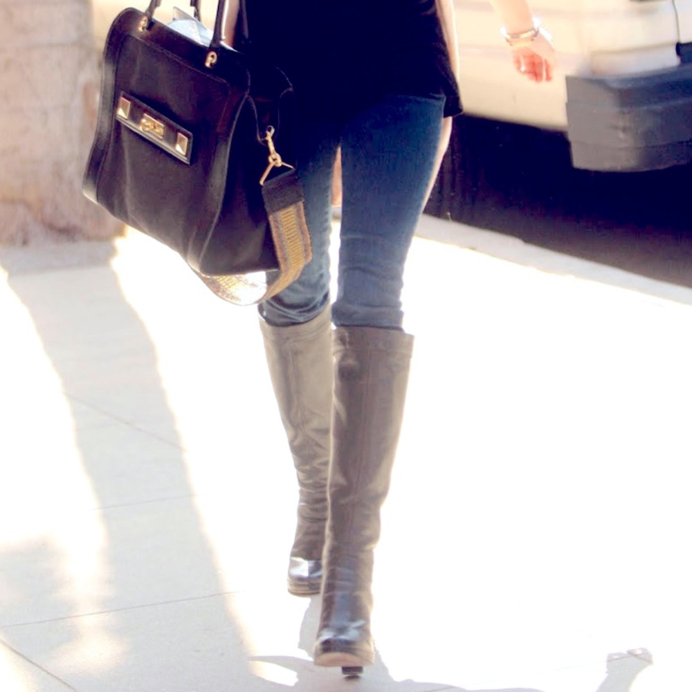J Crew Black Boots